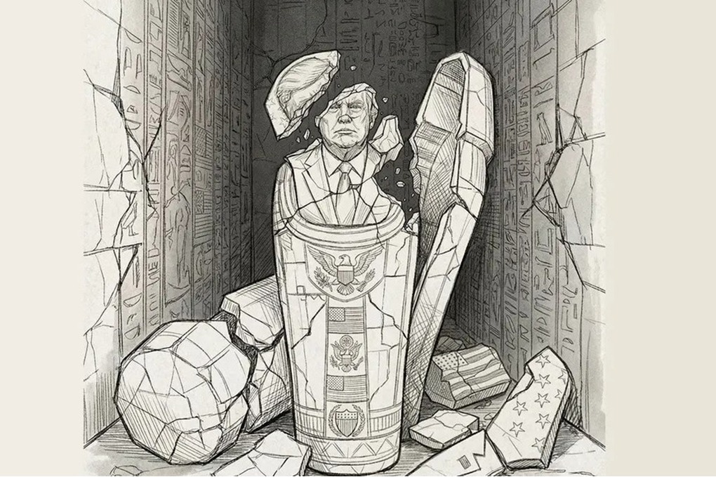 بالصورة.. خامنئي يرد على ترامب: ستسقط مثل فرعون 