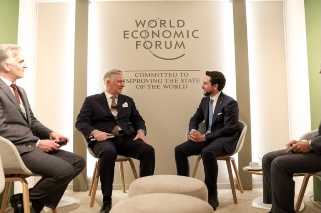 ولي العهد يلتقي العاهل البلجيكي على هامش مشاركته في منتدى دافوس 