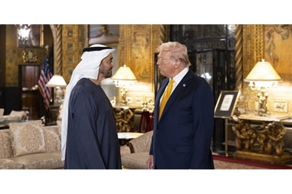 محمد بن زايد وترامب يبحثان التطورات التي تشهدها المنطقة 