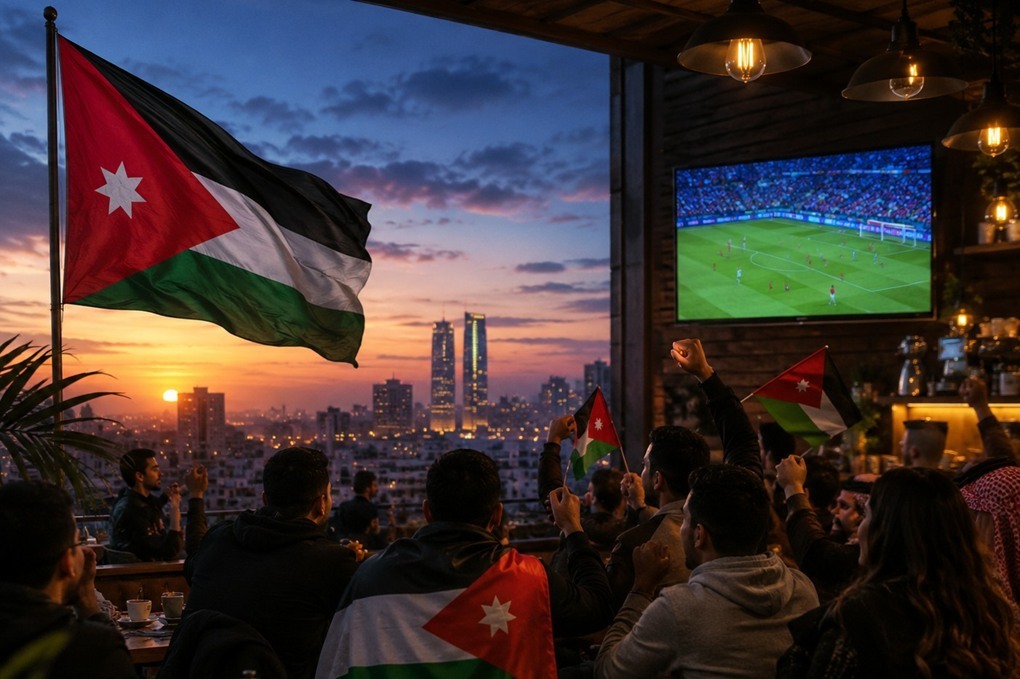 فجر المونديال يشعل المقاهي الأردنية استعداداً لمؤازرة النشامى
