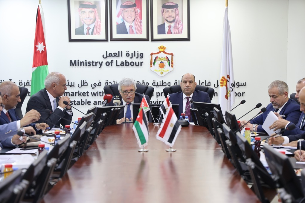 مباحثات أردنية مصرية لتطوير الشراكة في تنظيم سوق العمل 